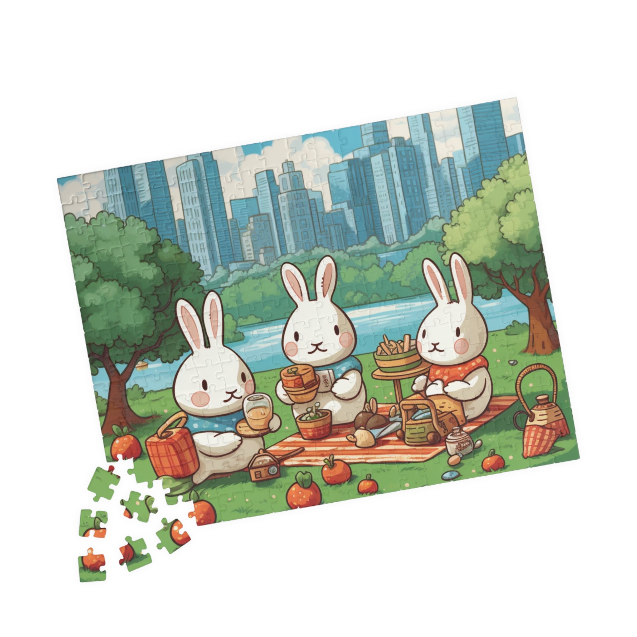 24 pcs Wooden Bunny Puzzle FSC - BUNNY TOKKI –